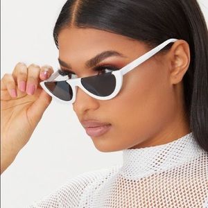 NWT Retro half frame sunglasses